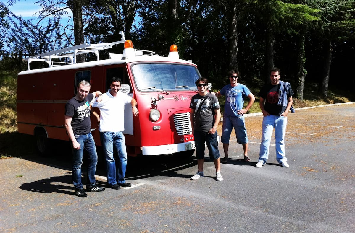 Decima Avenida en 2013. De izquierda a derecha: Sergio Llamosas, Iñaki San Millán, Andrés Montejo, Alvaro Baños y Mikel De Vicente